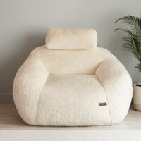 Giant Bean Bag Sofa Chair with a Pillow by Trule