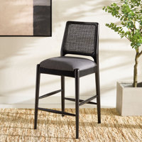 Reinhardt Rattan Counter Stool by Bay Isle Home