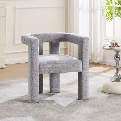Modern Geometric Upholstered Multifunctional Accent Chair by Wrought Studio