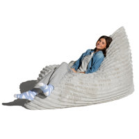 Jaxx Pillow Saxx 5.5-Foot Faux Fur - Luxuriously Soft Bean Bag Floor Pillow And Lounger by Brayden Studio