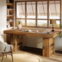63" Farmhouse Executive Desk by Millwood Pines