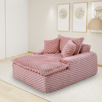 50.9" Corduroy Upholstered Single Sofa by Mercer41
