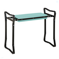 Padded Garden Kneeler And Seat Bench, Padded Foldable Garden Stool by Arlmont & Co.