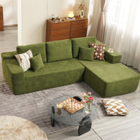 104" Cloud Sectional Couch With Comfy Chaise,No Assembly Required Couches For Living Room,L Shaped Modern Modular Sofa With Deep Seat by Mercer41
