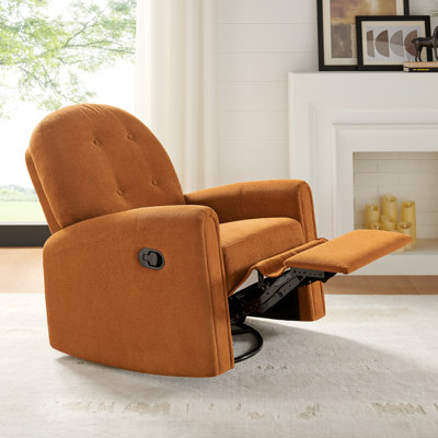 33.46’’ Terry Fabric Glider Rocker Manual Recliner Chair