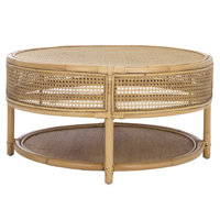 Rodanthe Floor Shelf Coffee Table with Storage by Bay Isle Home