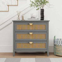 Rattan 3 Drawer Dresser Chset by Bayou Breeze