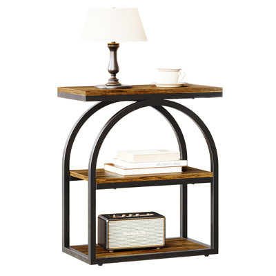 End Table For Living Room, 3-tier Side Table With Storage Shelves, Nightstand For Living Room, Bedroom by 17 Stories