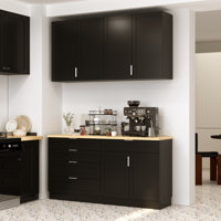 63"W Kitchen Pantry Sideboard Storage Cabinet by Red Barrel Studio