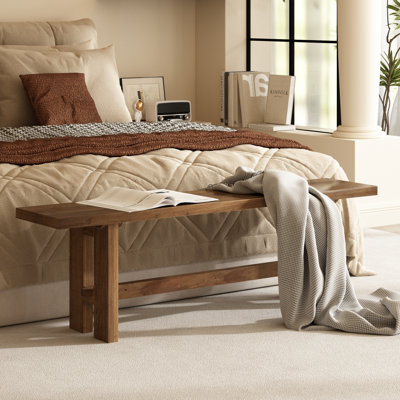 Solid Reclaimed Wood Bench by Millwood Pines