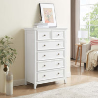 Modern 6-Drawer Dresser with Spacious Storage, Ideal for Organizing and Enhancing Farmhouse and Living Room Decor. by Lark Manor