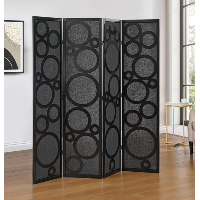 Tavari 4-panel Room Divider, Decorative Folding Freestanding Privacy Screen