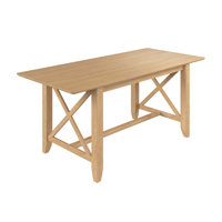 70W Farmhouse Cross Base Dining Table by Gracie Oaks