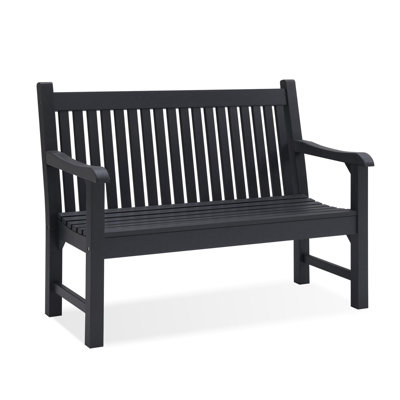 2-Person Poly Lumber Patio Garden Bench by Red Barrel Studio