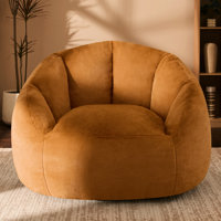 Large Microfiber / Microsuede Shell-Shaped Bean Bag Chair Bean Bag Sofa