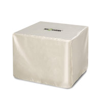 Fire Pit Cover, for Outdoor Gas Fire Pit, 31 Inch Square Cover, Beige by The Twillery Co.
