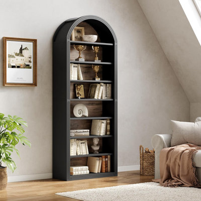 8-layer bookcase, 78.7-inch high bookshelf for living room, bedroom