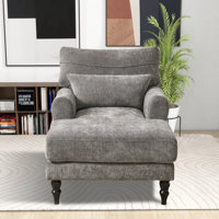 51.55" L Upholstered Chaise Lounge by Charlton Home