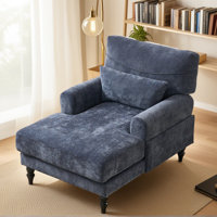 51.55" L Upholstered Chaise Lounge by Charlton Home