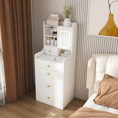Modern Makeup Vanity for Bedroom by Ivy Bronx