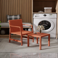 2 Piece Indoor/Outdoor Furniture Patio Chair And Coffee Table Set by Ebern Designs