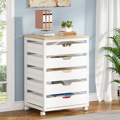 5-Drawer Wood File Cabinet by Ebern Designs