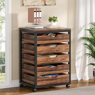 5-Drawer Wood File Cabinet by Ebern Designs