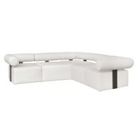 Bolster Back White Outdoor Corner Sofa by Ivy Bronx