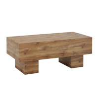 Modern Simple Texture Sticker MDF Coffee Table - 43.3"x21.6"x17.2" Practical Model.Making it an ideal addition to any living room or apartment. by Ivy Bronx