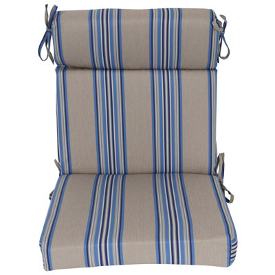 20-Inch By 42-Inch Woven Olefin Outdoor Seat/ Back Chair Cushion by Dovecove