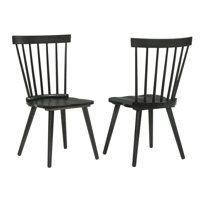 2 Pieces Set Dining Side Chair Rustic Modern Farmhouse Design Retro Design Easy to Assembly by Ophelia & Co.