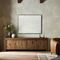 Chalmers Media Console-Weathered Oak by Foundry Select