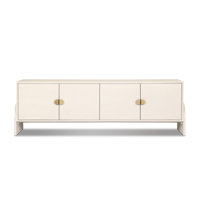 Cressida Media Console-Painted Linen by Hokku Designs