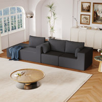 L Shape Sofa with Convertible Chaise Lounge by Latitude Run