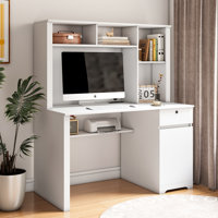 Computer Desk with Hutch and Outlet by Latitude Run