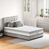 Hybrid Mattress, Individually Pocketed Innerspring, Medium Firm by Alwyn Home