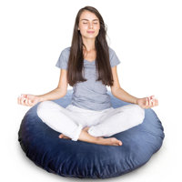 Extra Large Floor Pillow, 32" Round Meditation Cushion, Oversized Yoga Pillow & Floor Cushions For Adults, Floor Pillows For Sitting, Meditation, And by Latitude Run