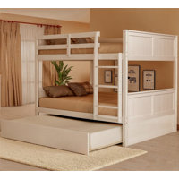 Full Over Full Bunk Bed With Twin Size Trundle by Harriet Bee