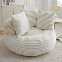 Oversized High Back Bean Bag Couch with Filler for Adults and Kids by Trule