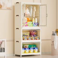 Portable Wardrobe Closet Storage Organizer For Clothes by Wrought Studio