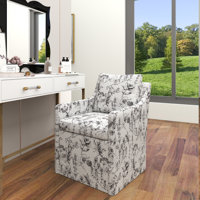Linen Upholstered Armchair by Gracie Oaks