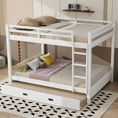 Queen Over Queen Bunk Bed With Trundle by Harriet Bee