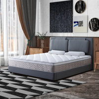 12" Medium Hybrid Pillow Top Mattress In A Box - Gel Memory Foam & Pocket Springs, Breathable Cover, Certipur-US Certified Twin/Full/Queen/King by Alwyn Home