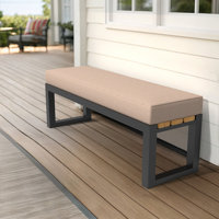 52 Inch Outdoor Bench Cushion, 5" High Density Foam by Latitude Run
