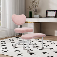 Ergonomic Cross-Legged Swivel Chair,Adhd Chair Adjustable Height Meditation Chair With Back Support,Office/Home Chair by Inbox Zero