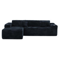 106" L-Shape Sectional Couches For Living Room, Cloud Sofa With Chaise, Modern Upholstered Boneless Couch With Deep Seat, Cup Holder & Side Pocket, S by Mercer41