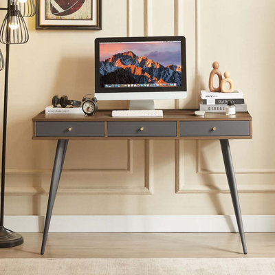 Home Office Desk with USB Ports and Power Outlet by George Oliver