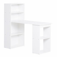 Homcom Modern Home Office Desk With 6-Tier Storage Shelves by Ebern Designs