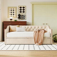 Upholstered Daybed With Pop Up Trundle
