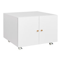 White Metal Printer Stand With Storage Mobile Printer Tables For Small Spaces With Door Adjustable Shelf File Cabinet On Wheels For Home Office.